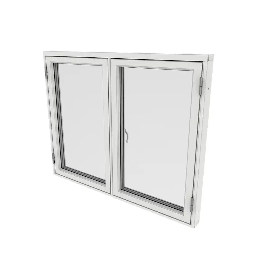 Sidohängt Fönster Outline 3-Glas Aluminium 2-Luft