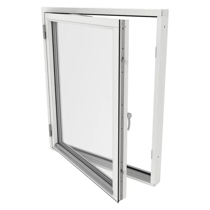 Sidohängt Fönster Outline 3-Glas Trä