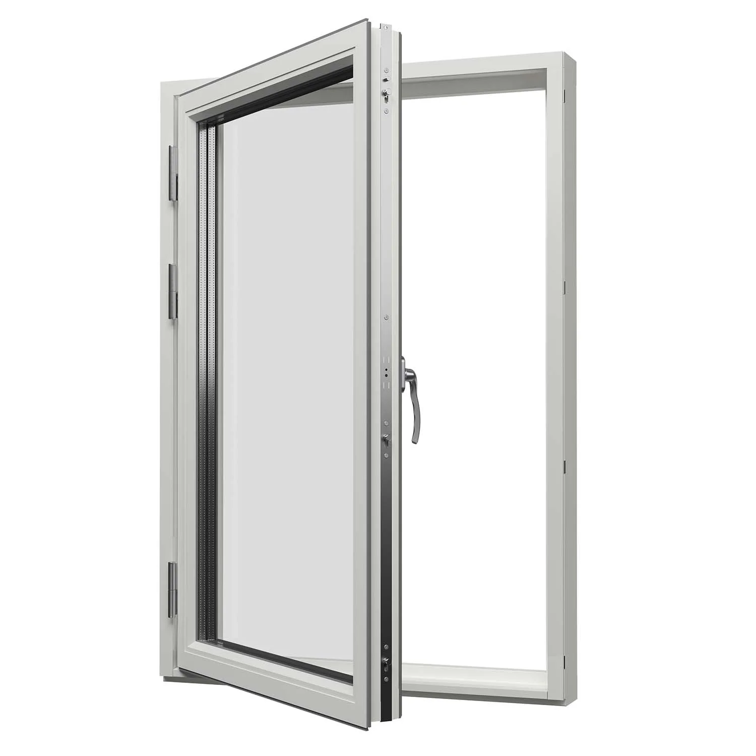 Sidohängt Fönster Svenska Fönster Aluminiumbeklätt Trä 3-Glas