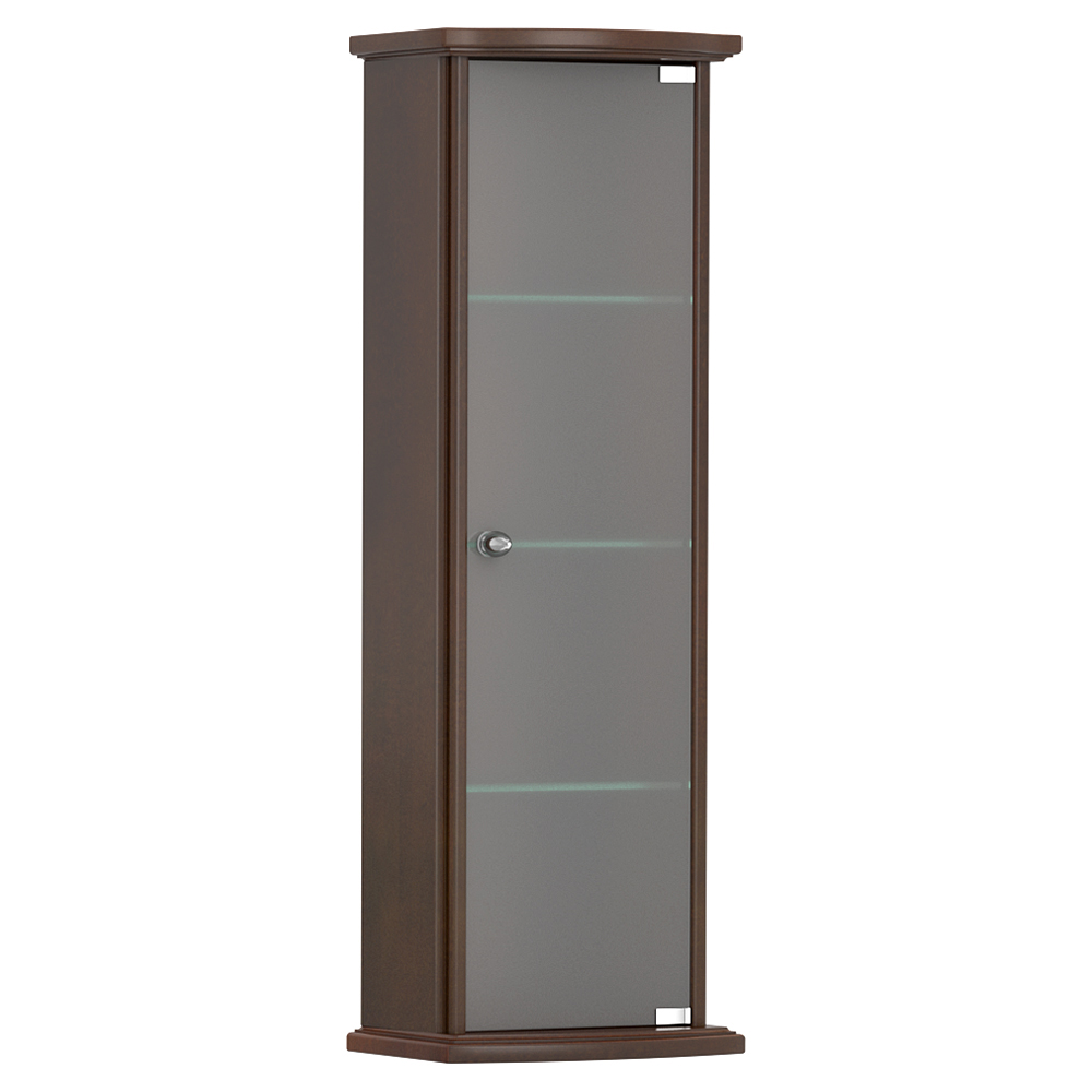 Sidoskåp DuoBad Sekel med Frostad Glasdörr