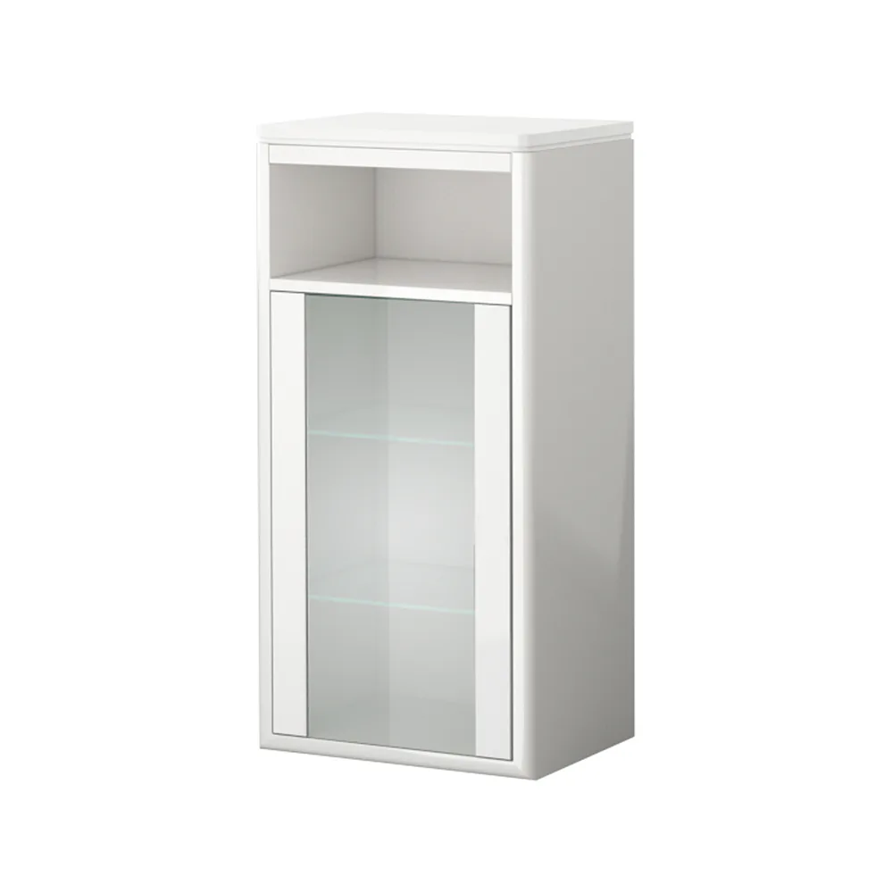 Sidoskåp DuoBad Vilan med Frostglasdörr