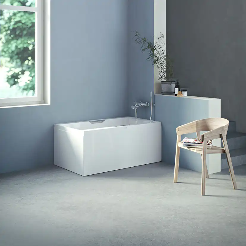 Sittbadkar Nordhem Höllviken Vit Enkel Rygglutning