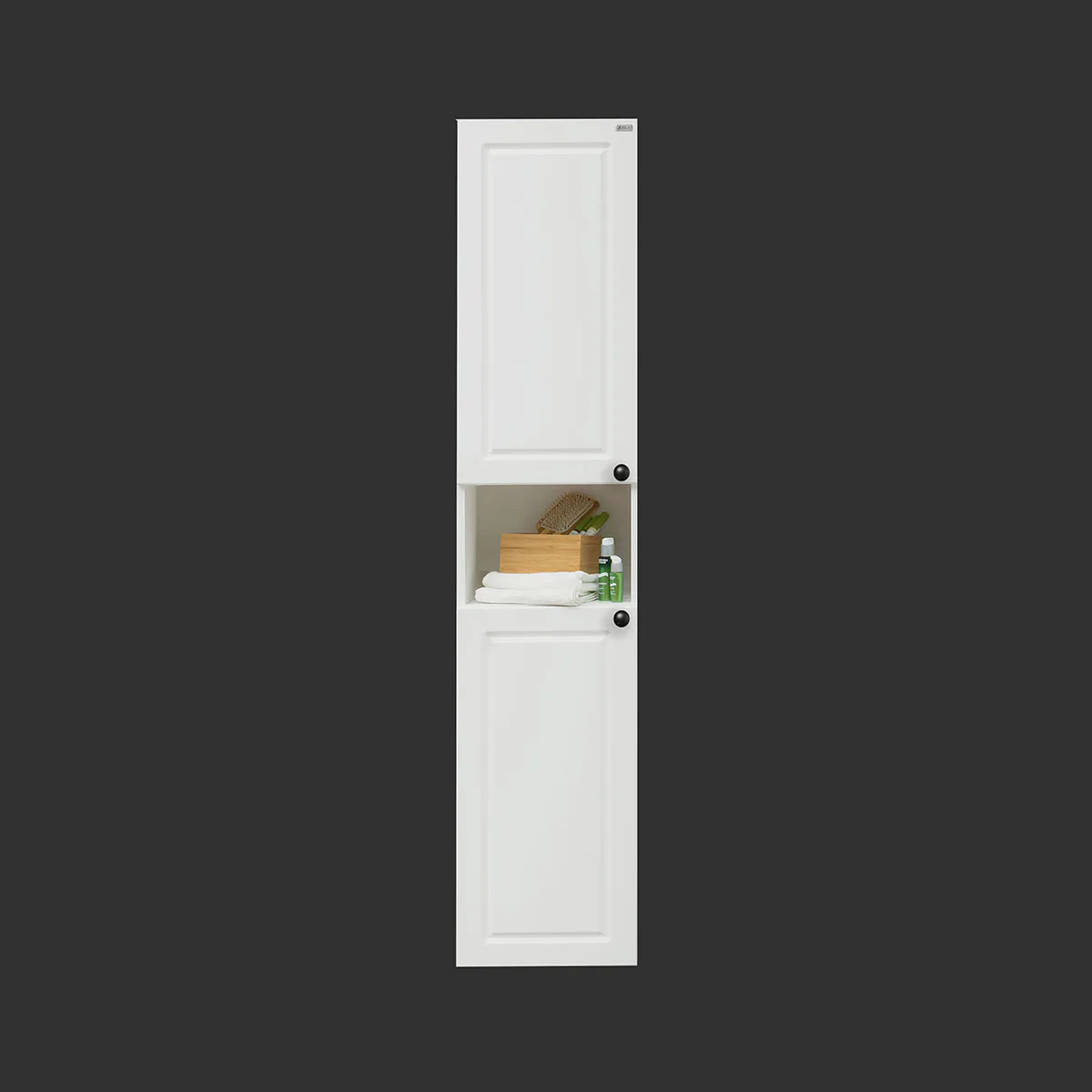 Högskåp 4AQUA Med 2 Luckor & Infräst Ram