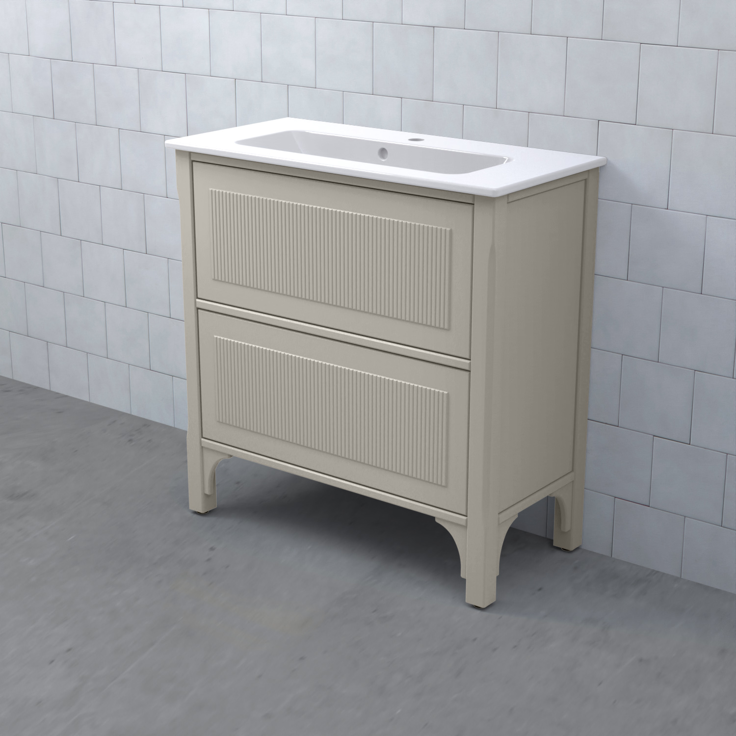 Tvättställsskåp Björbo Badrum Saga Enkel Kompakt