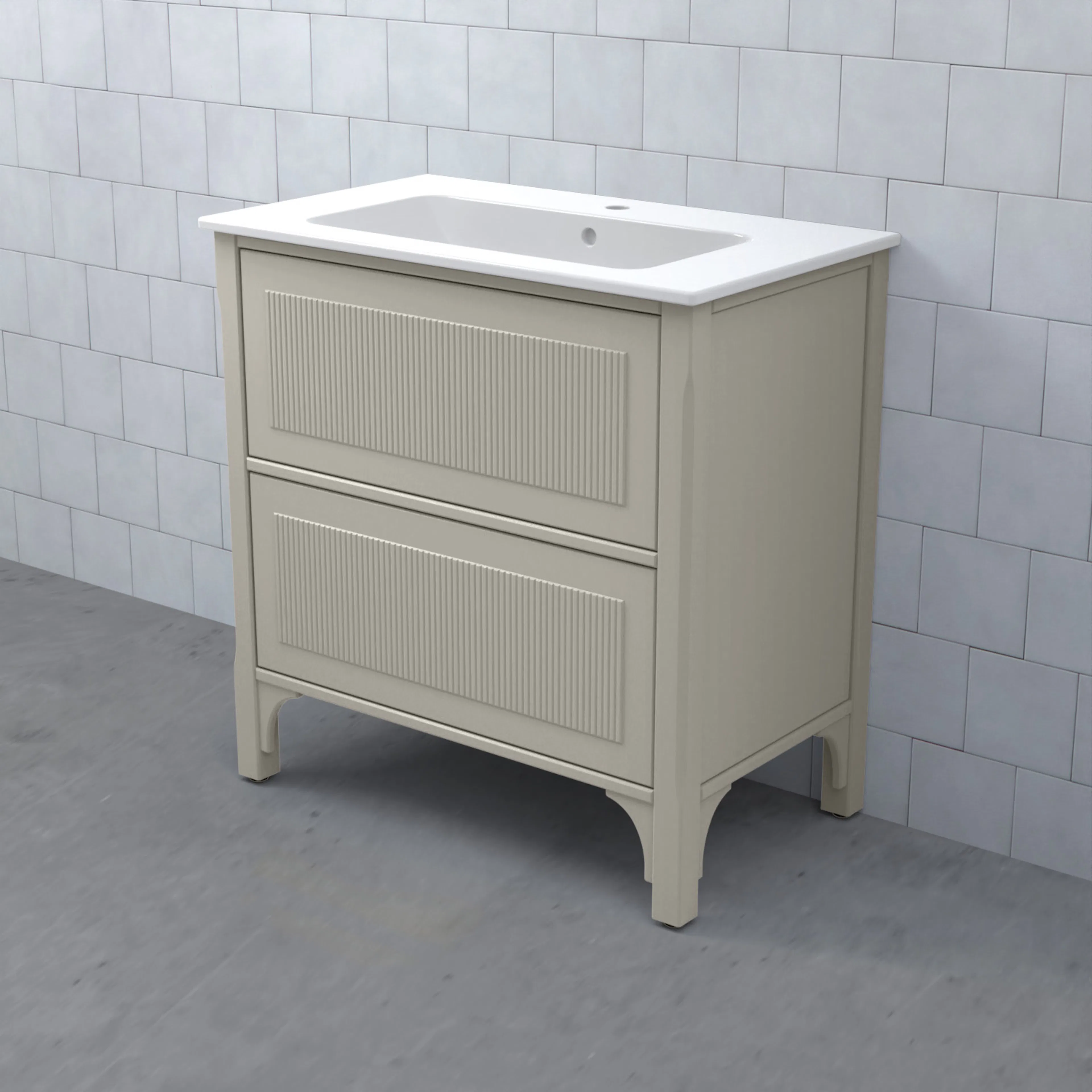 Tvättställsskåp Björbo Badrum Saga Enkel