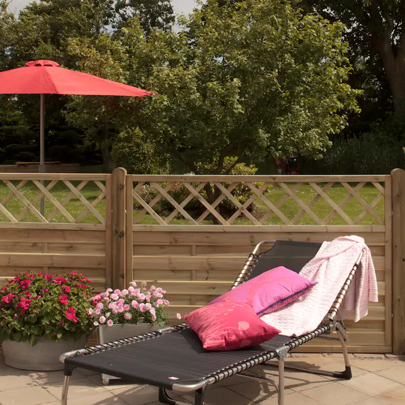 Skärm PLUS Bergen 180x120 cm Dekor Tryckimpregnerad