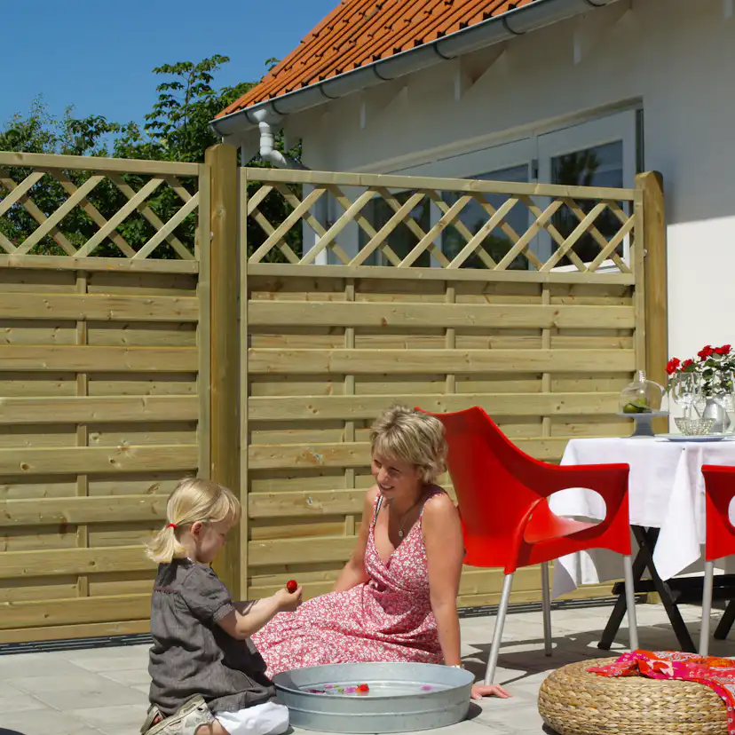 Skärm PLUS Bergen 180x165 cm Dekor Tryckimpregnerad