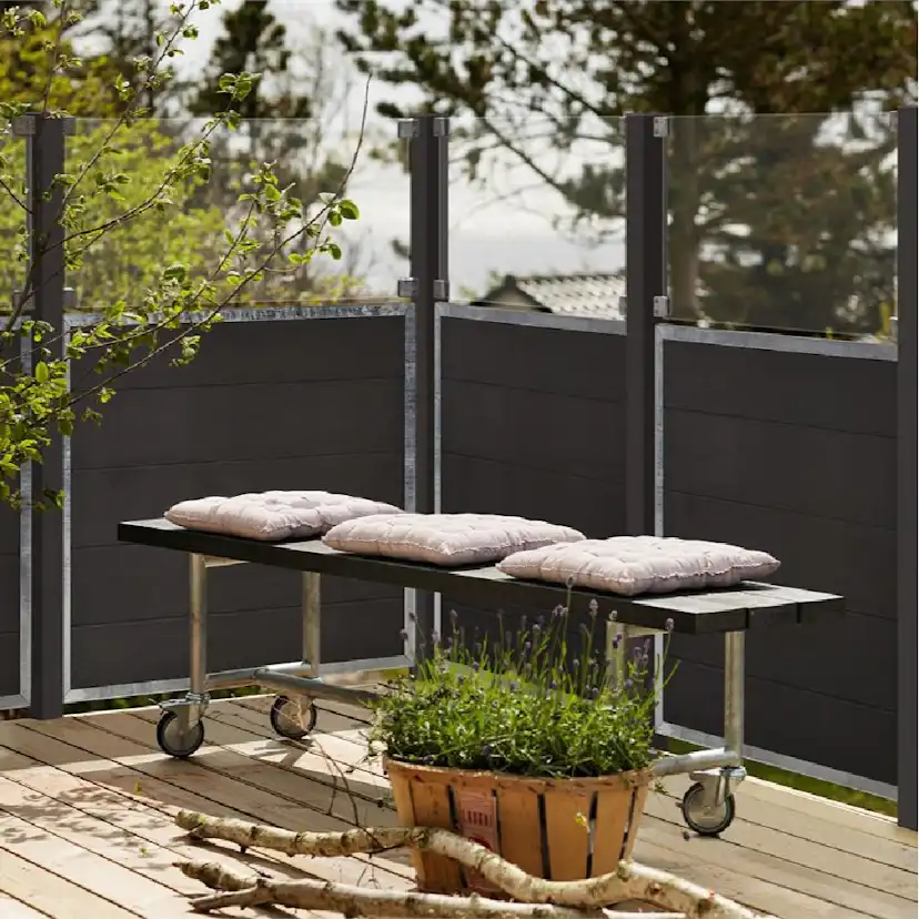 Skärm PLUS Futura med Glas 90x180