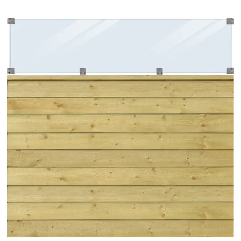 Skärm PLUS Klink med Glas 174x163