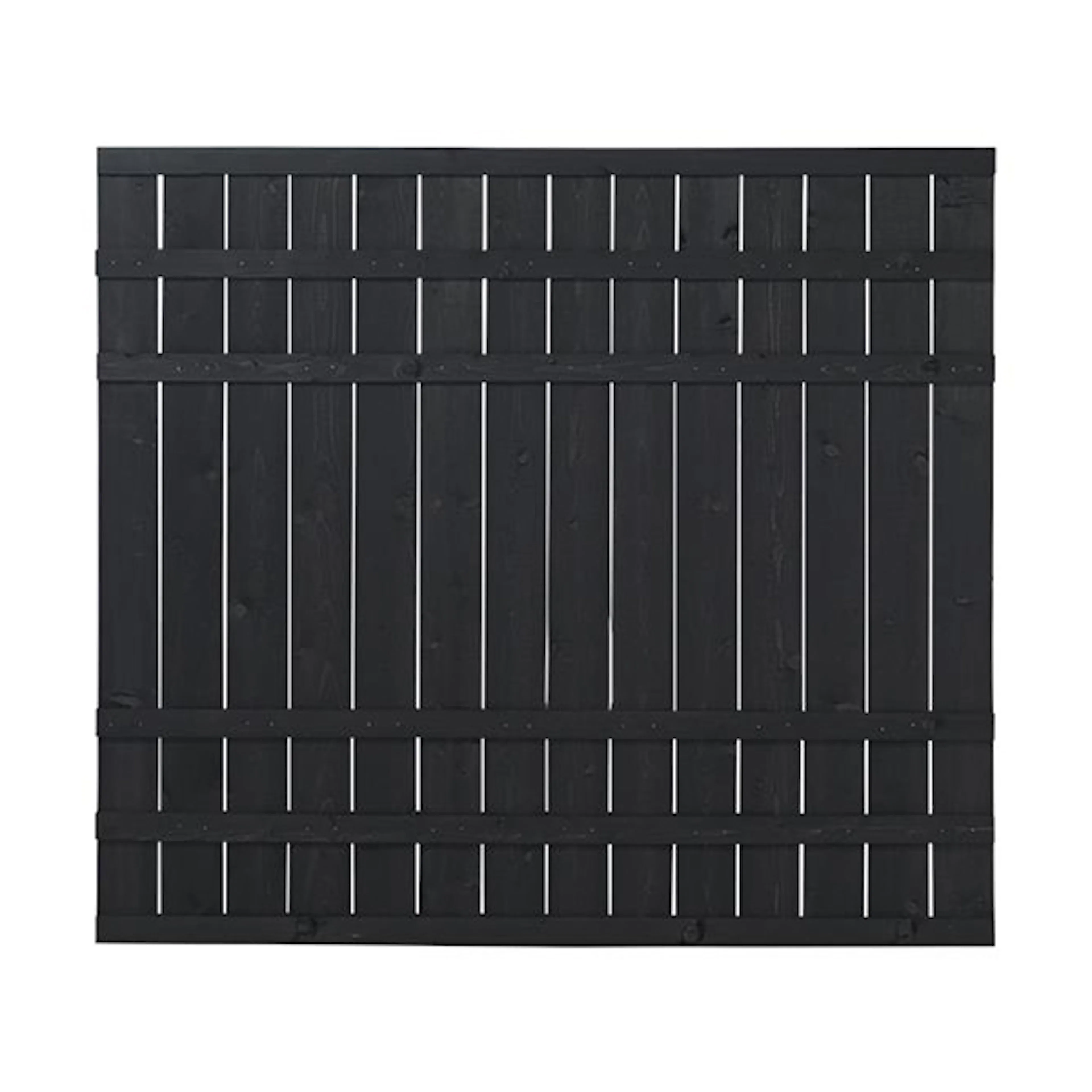 Skärm PLUS Rustik 180x158 cm Svart