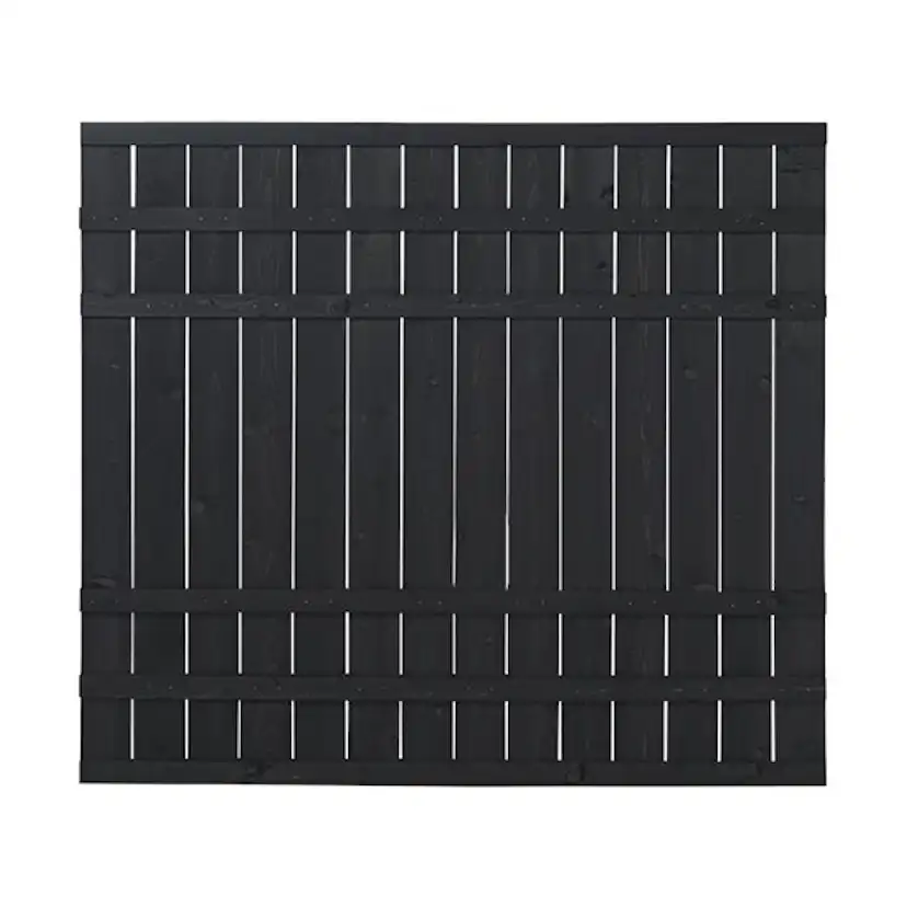 Skärm PLUS Rustik 180x158 cm Svart