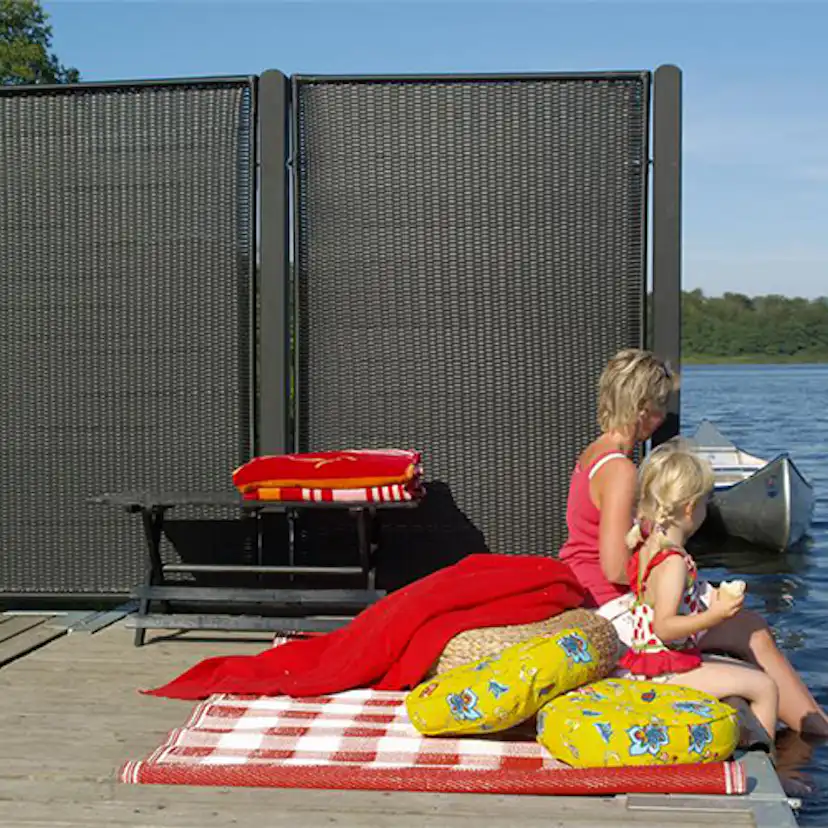 Skärm PLUS Trend 115x140 cm Svart