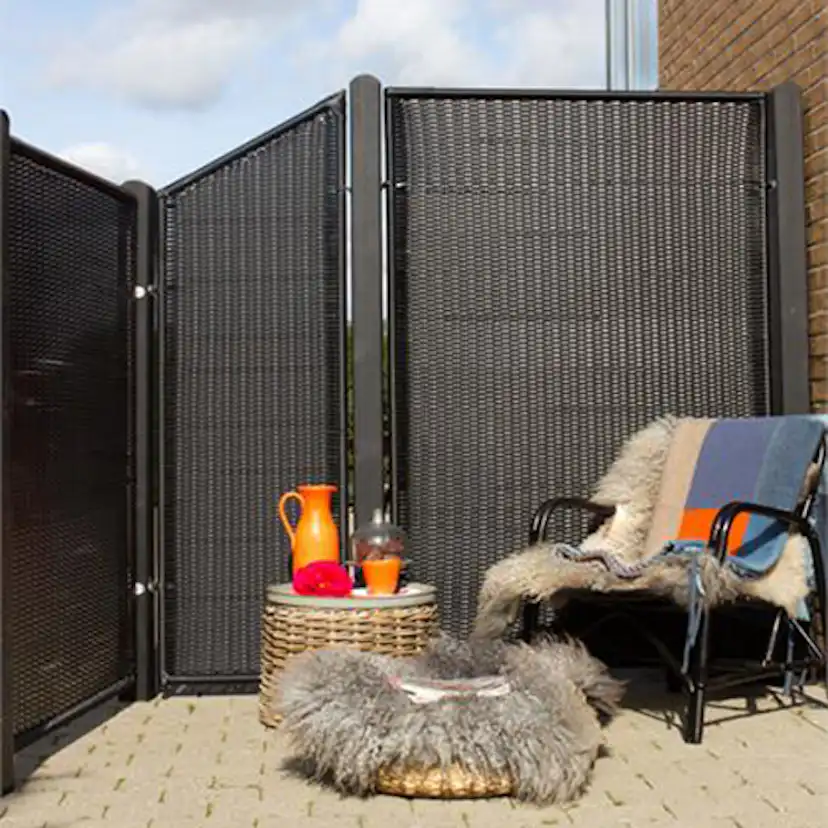 Skärm PLUS Trend 55x170/140 cm Svart