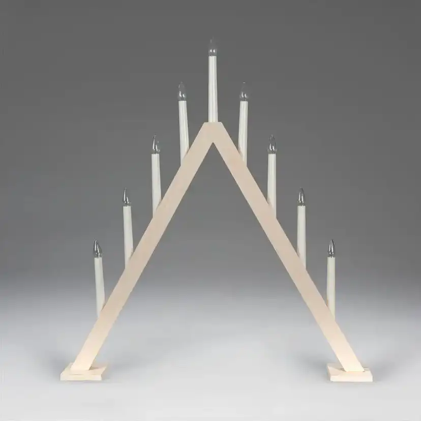 Adventsljusstake Gnosjö Konstsmide 3940 Träljusstake 9 Ljus