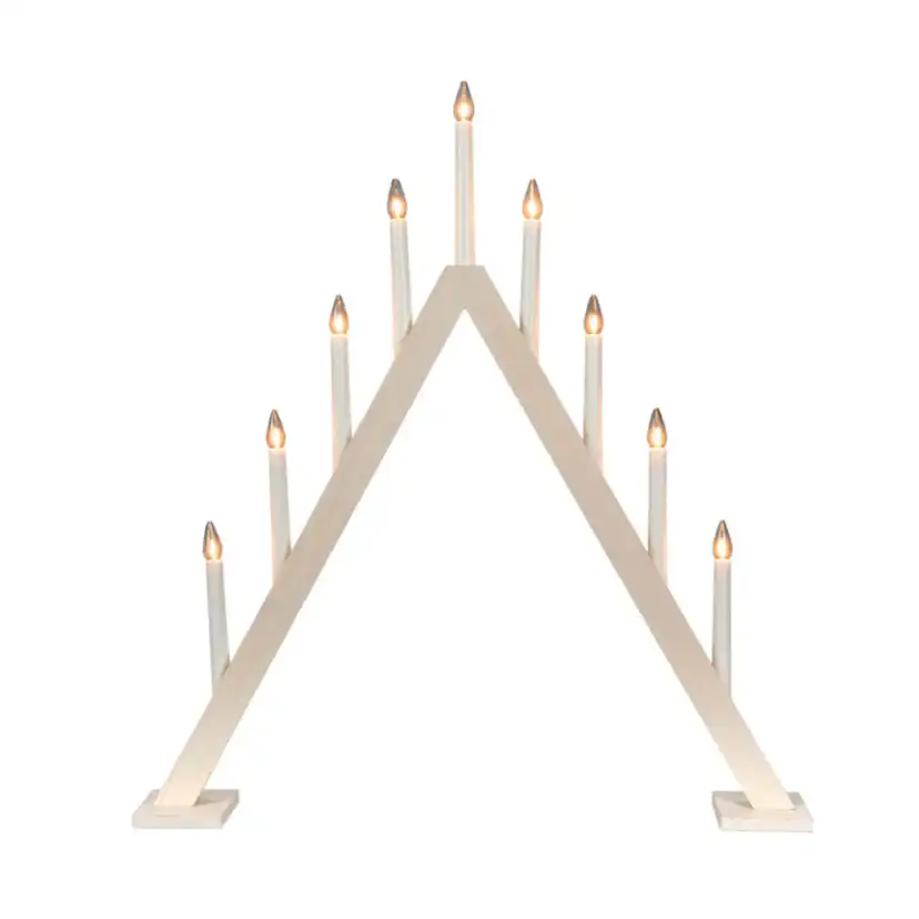 Adventsljusstake Gnosjö Konstsmide 3940 Träljusstake 9 Ljus