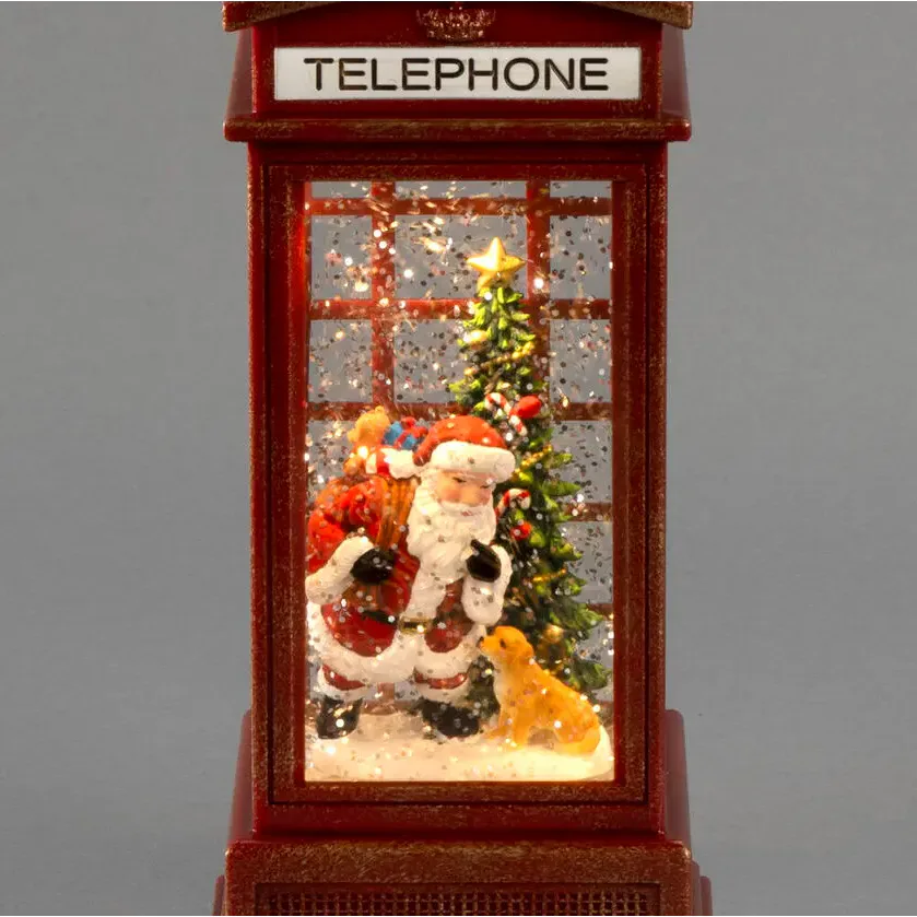 Snöglob Gnosjö Konstsmide Vattenfylld minilykta Telefonkiosk LED