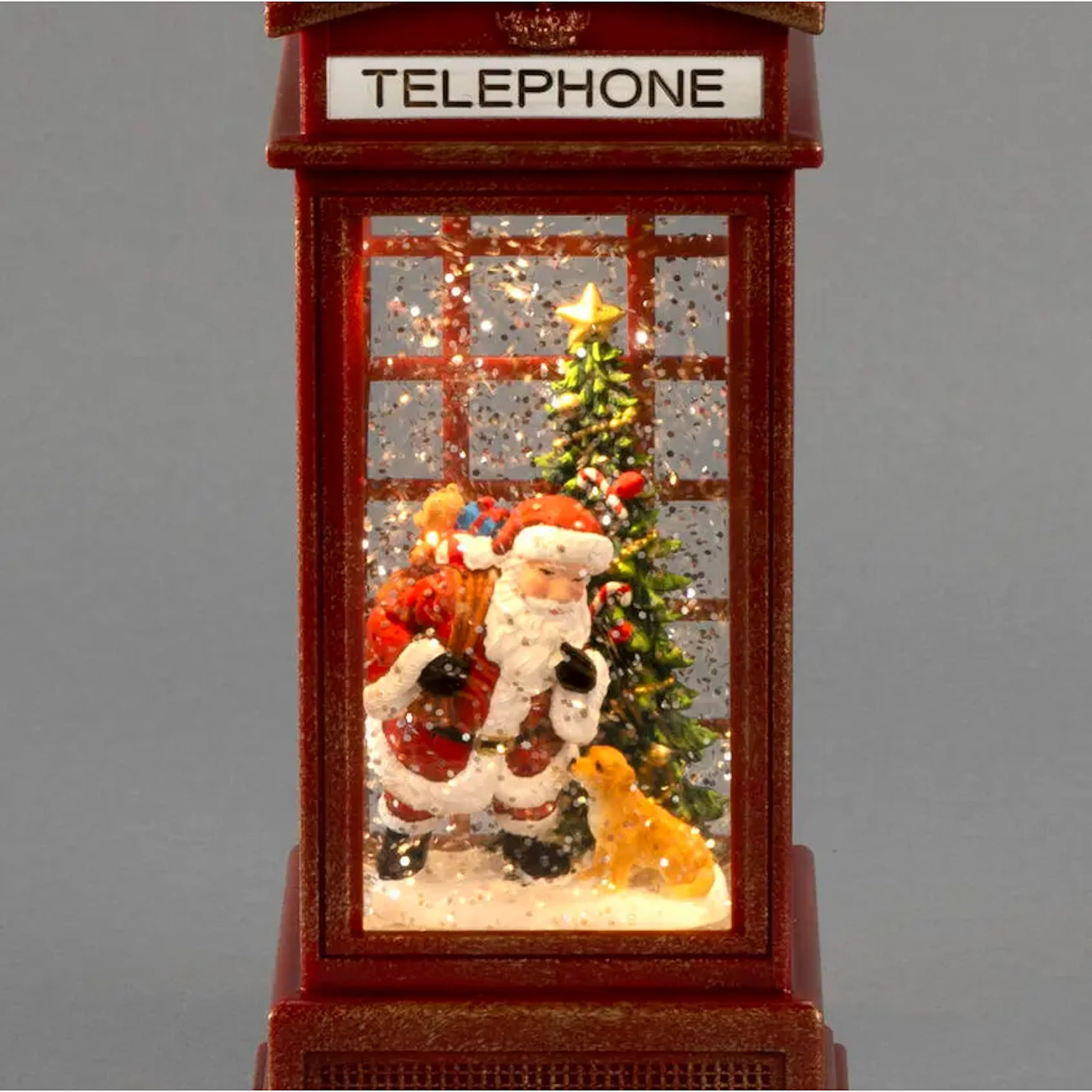 Snöglob Gnosjö Konstsmide Vattenfylld minilykta Telefonkiosk LED