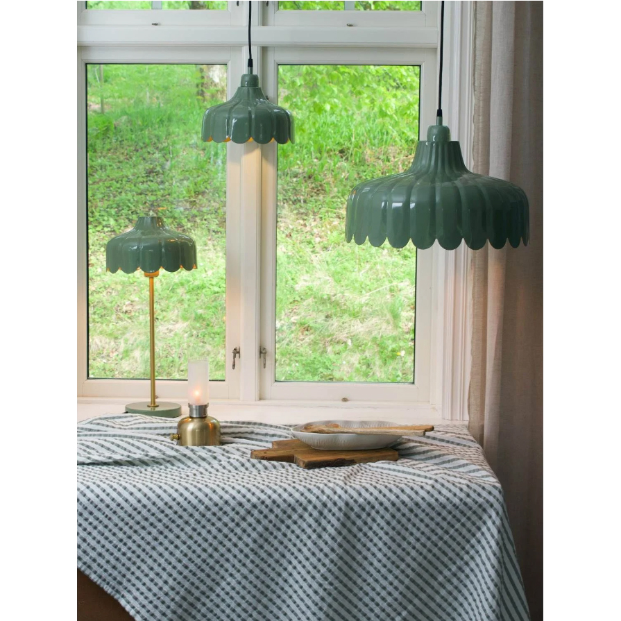 Taklampa PR Home Wells med Handgjord Lampskärm 43 cm