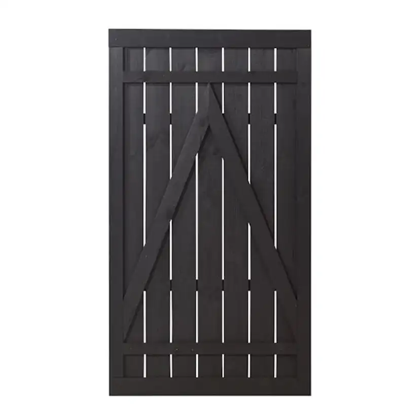 Skärmgrind PLUS Rustik 100x180 cm Svart