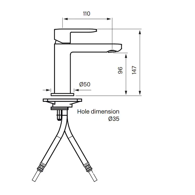 Tvättställsblandare Tapwell Candy CA071