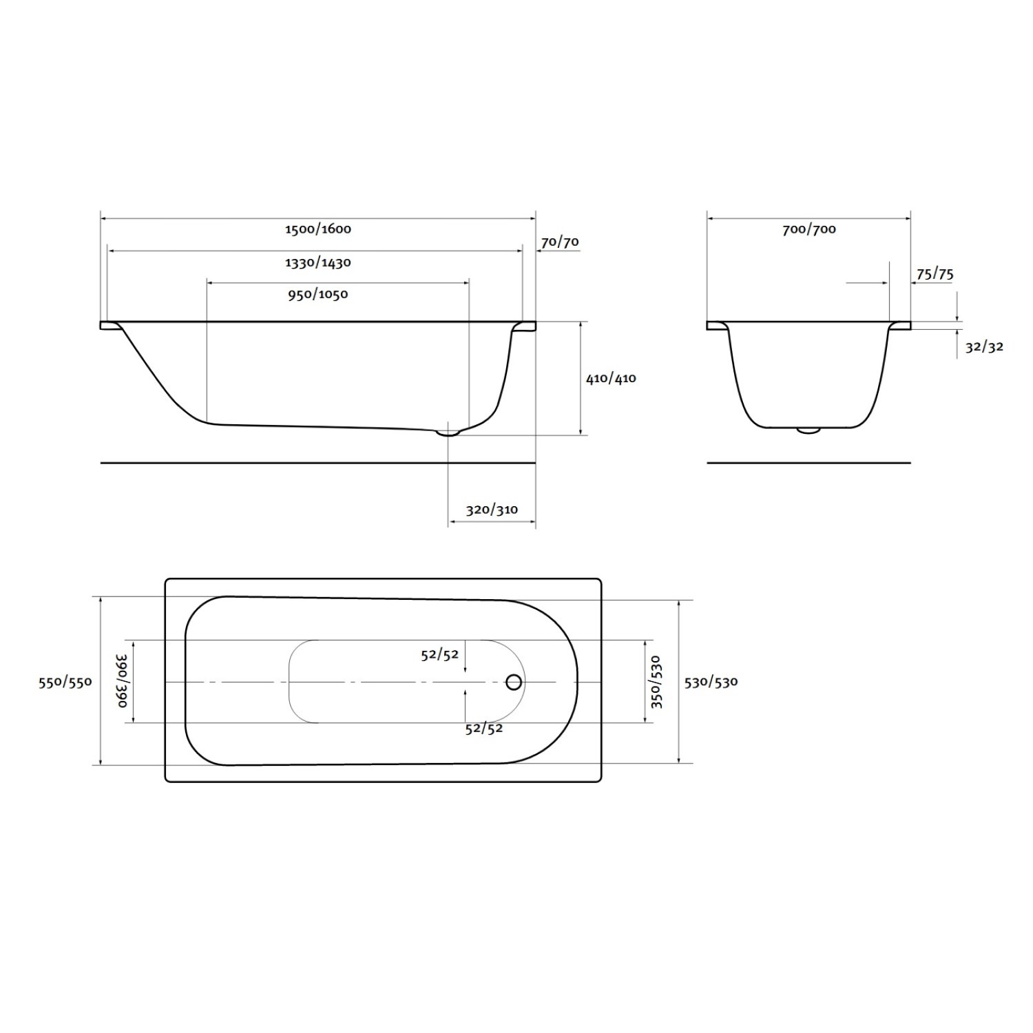Badkar Alterna Basic Eco
