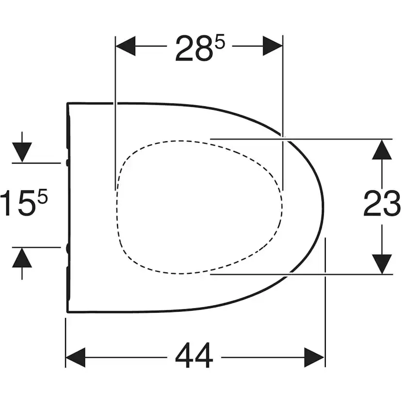 Toalettsits Ifö Spira 6250 Mjukstängande Hårdsits till Classic/Modern/Style