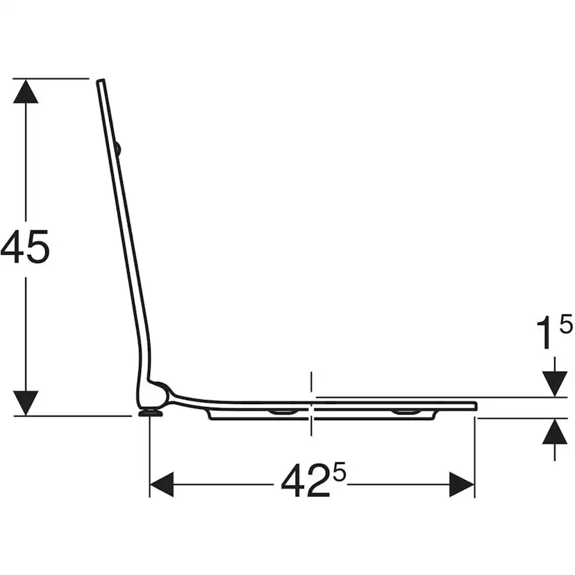 Toalettsits Ifö Spira 6250 Mjukstängande Hårdsits till Classic/Modern/Style