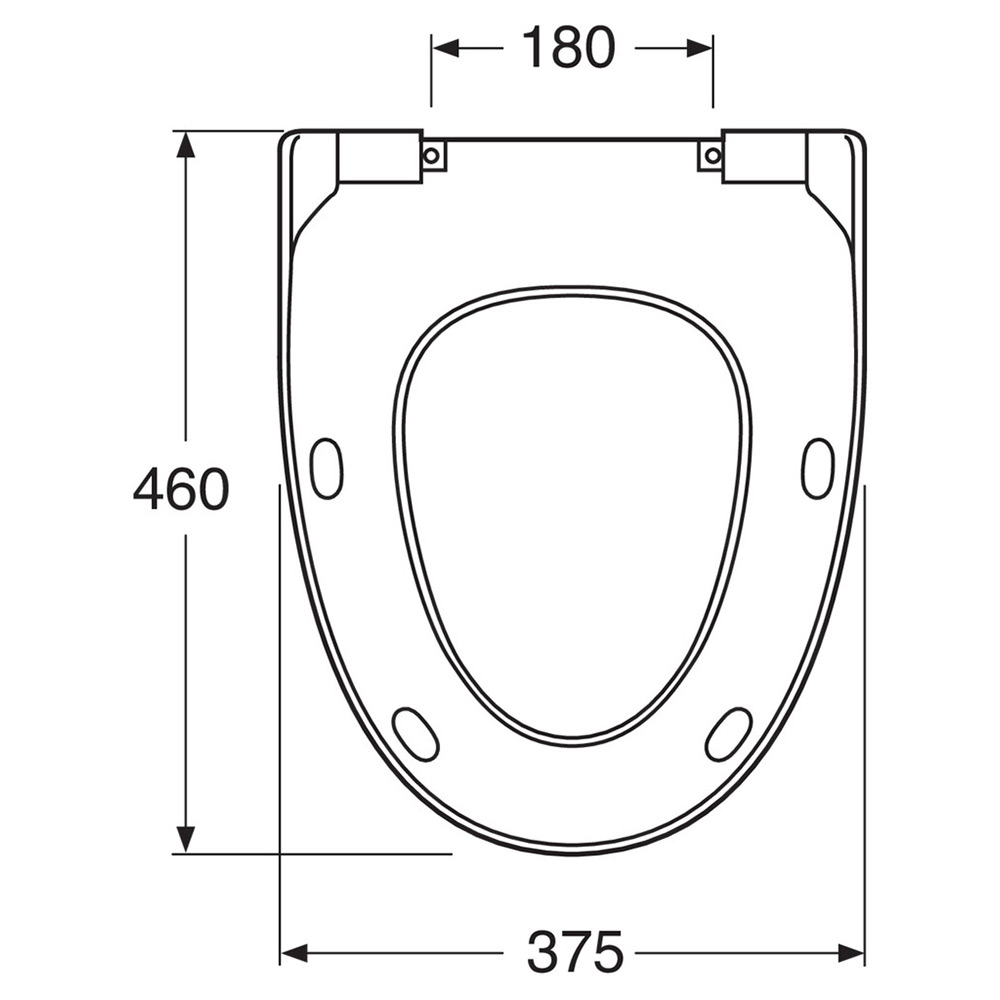 Toalettsits Gustavsberg Estetic 9M09 Mjukstängande Hårdsits