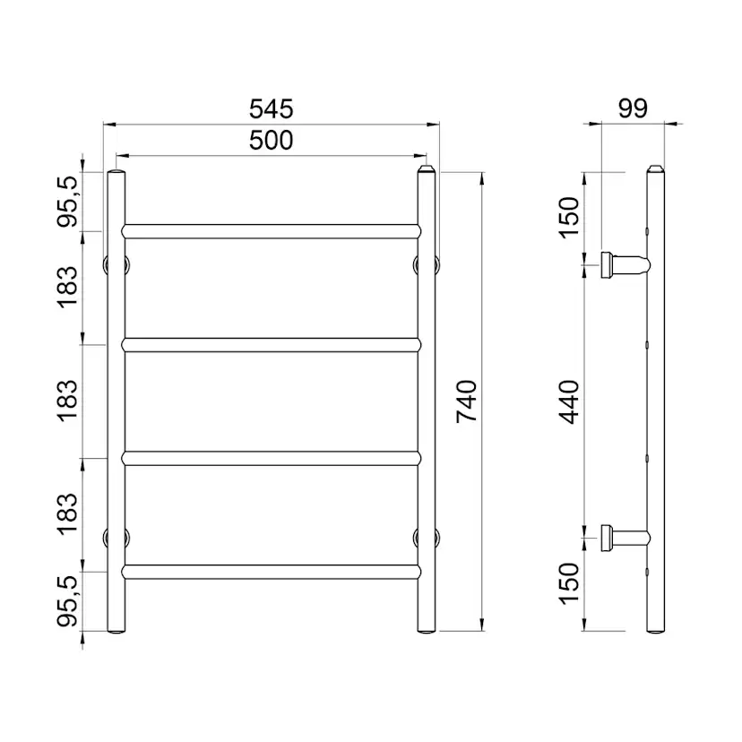 Handdukstork REJ Design Tango E 50744