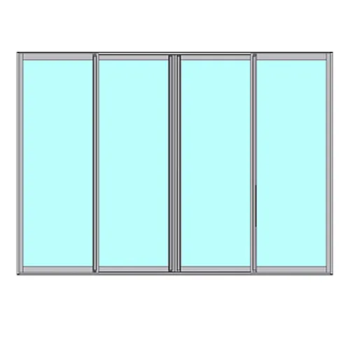 Skjutbart Dörrparti Novoroom Energi 2+2-Delat