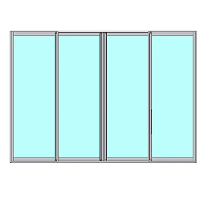 Skjutbart Dörrparti Novoroom Energi 2+2-Delat