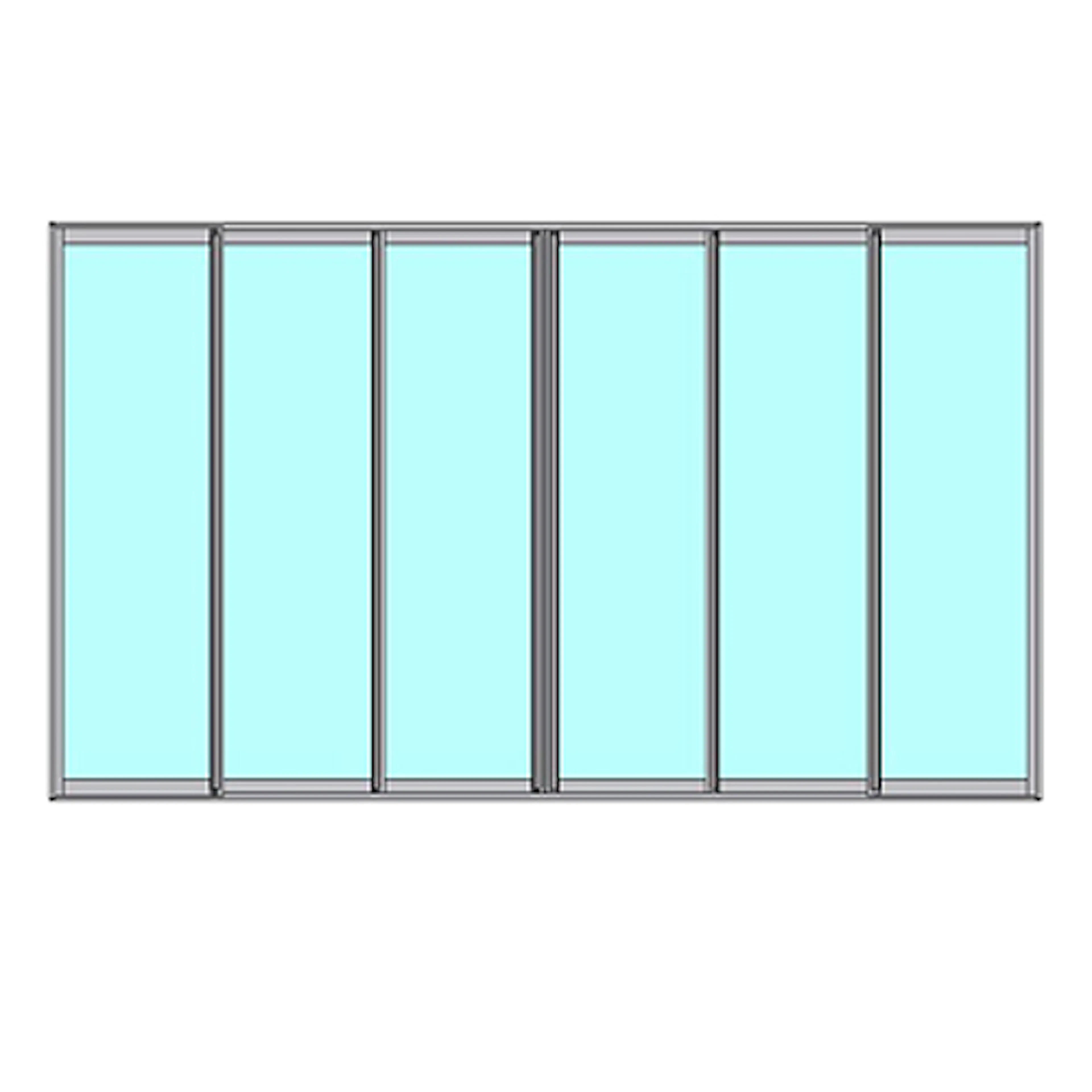 Skjutbart Dörrparti Novoroom Energi 3+3-Delat