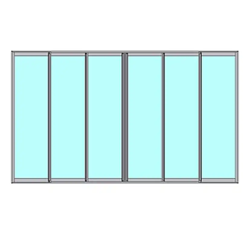 Skjutbart Dörrparti Novoroom Energi 3+3-Delat