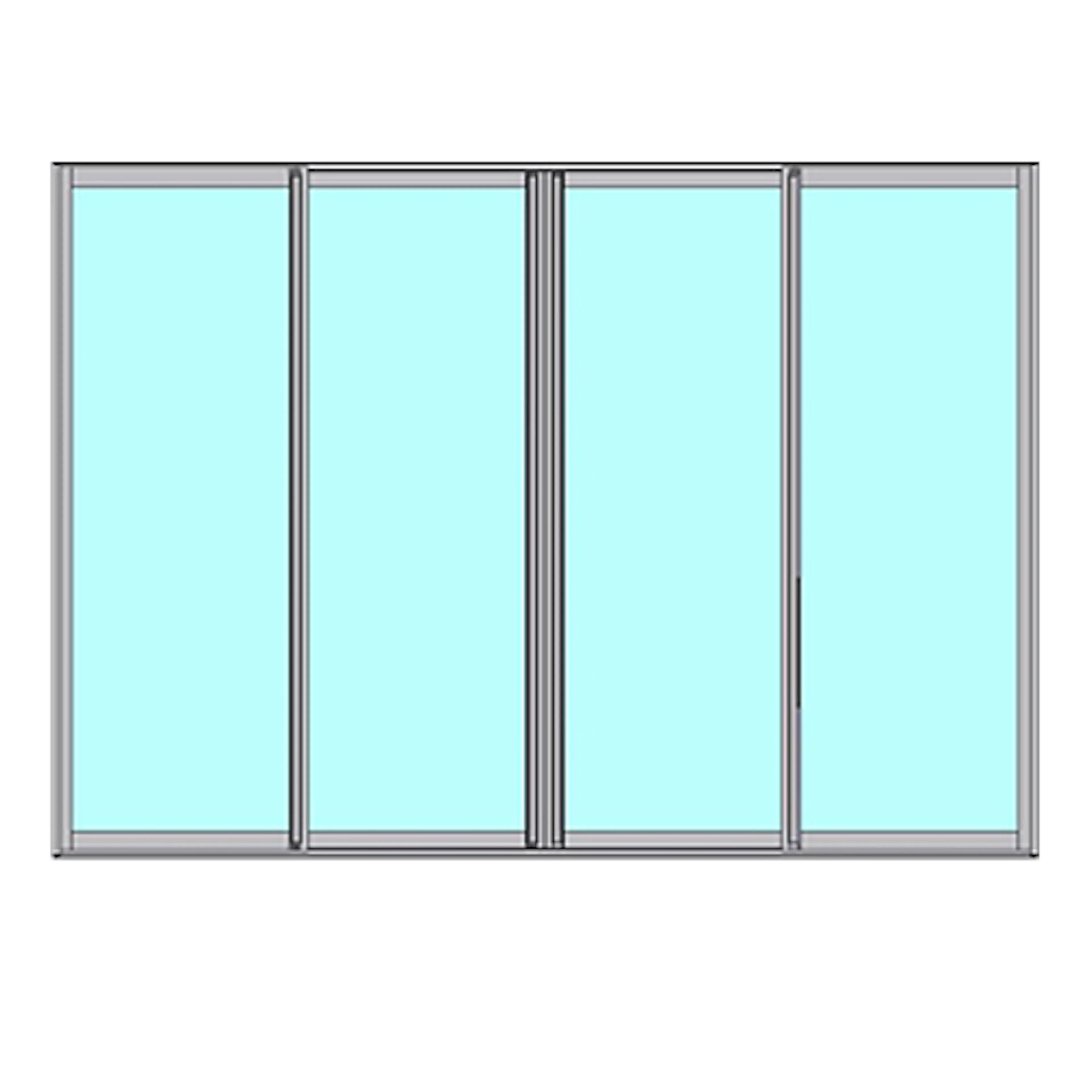 Skjutbart Dörrparti Novoroom Original 2+2-Delat