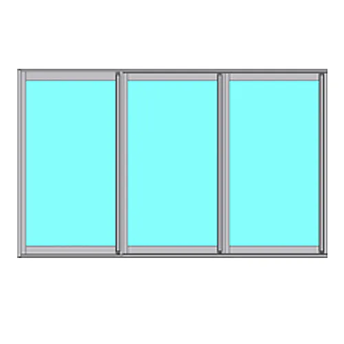 Skjutbart Fönsterparti Novoroom Energi 3-Delat