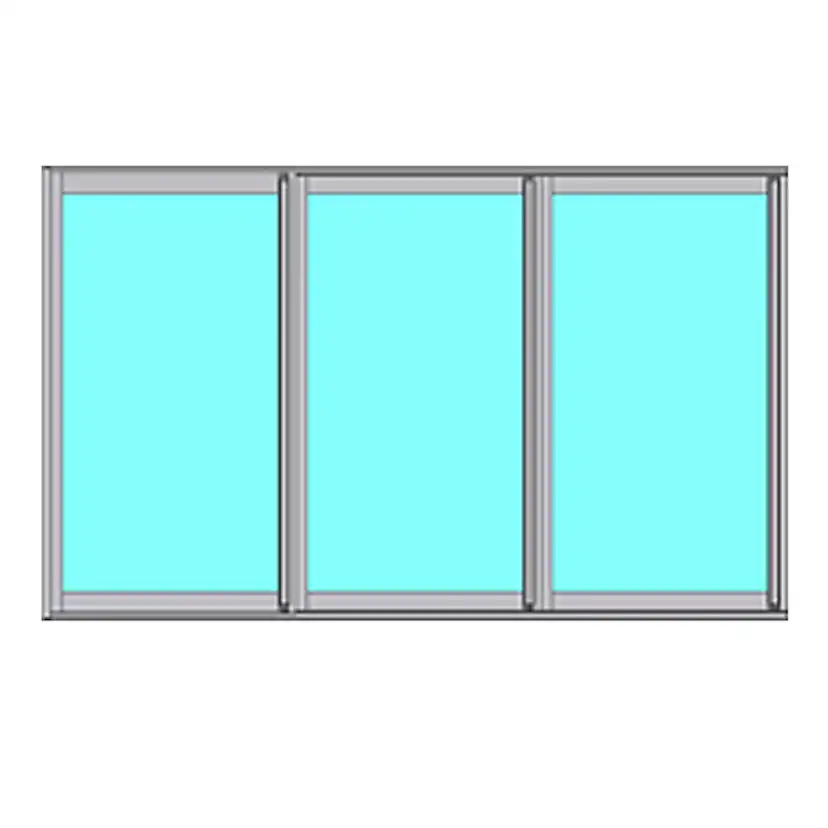 Skjutbart Fönsterparti Novoroom Energi 3-Delat