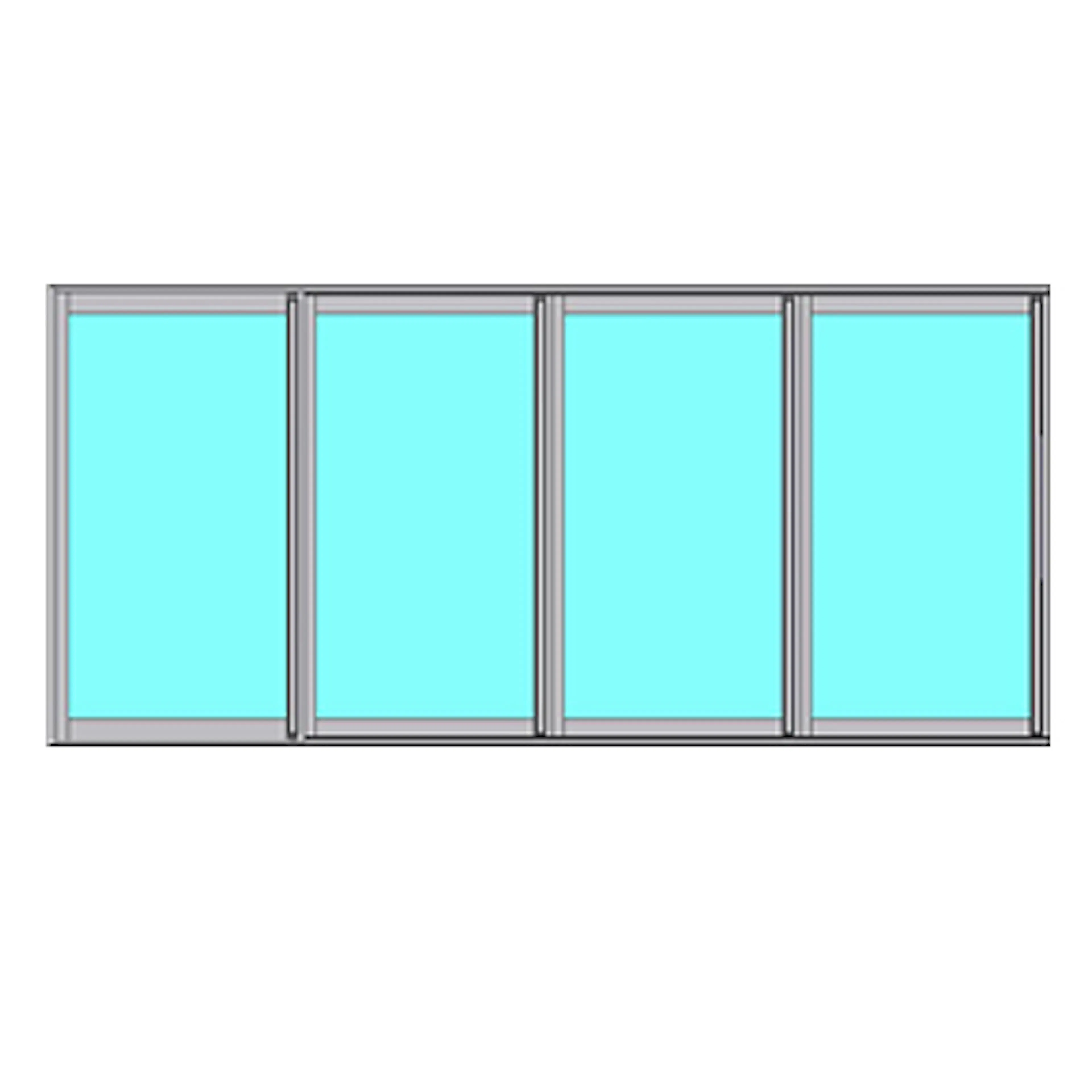 Skjutbart Fönsterparti Novoroom Energi 4-Delat