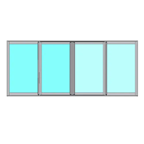 Skjutbart Fönsterparti Novoroom Original 2+2-Delat