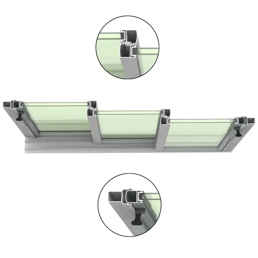 Skjutdörr Landskap Robust Vår och Höst 3-del