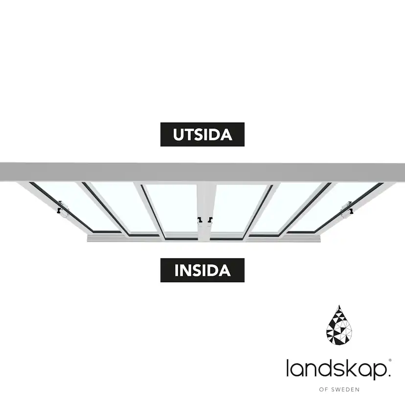 Skjutdörr Landskap Robust Vår och höst 3+3