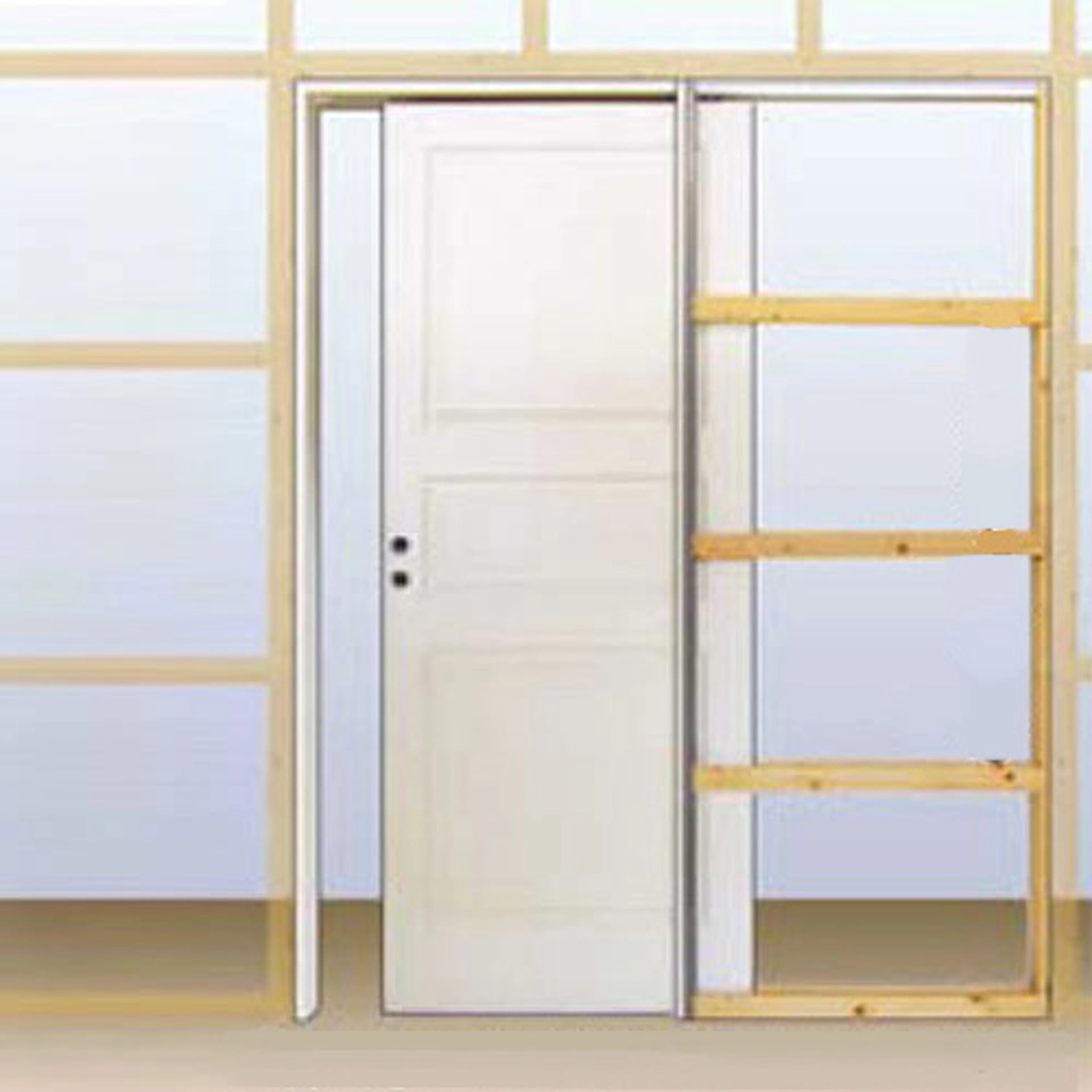 Skjutdörrskarm Diplomat Pocket Vit