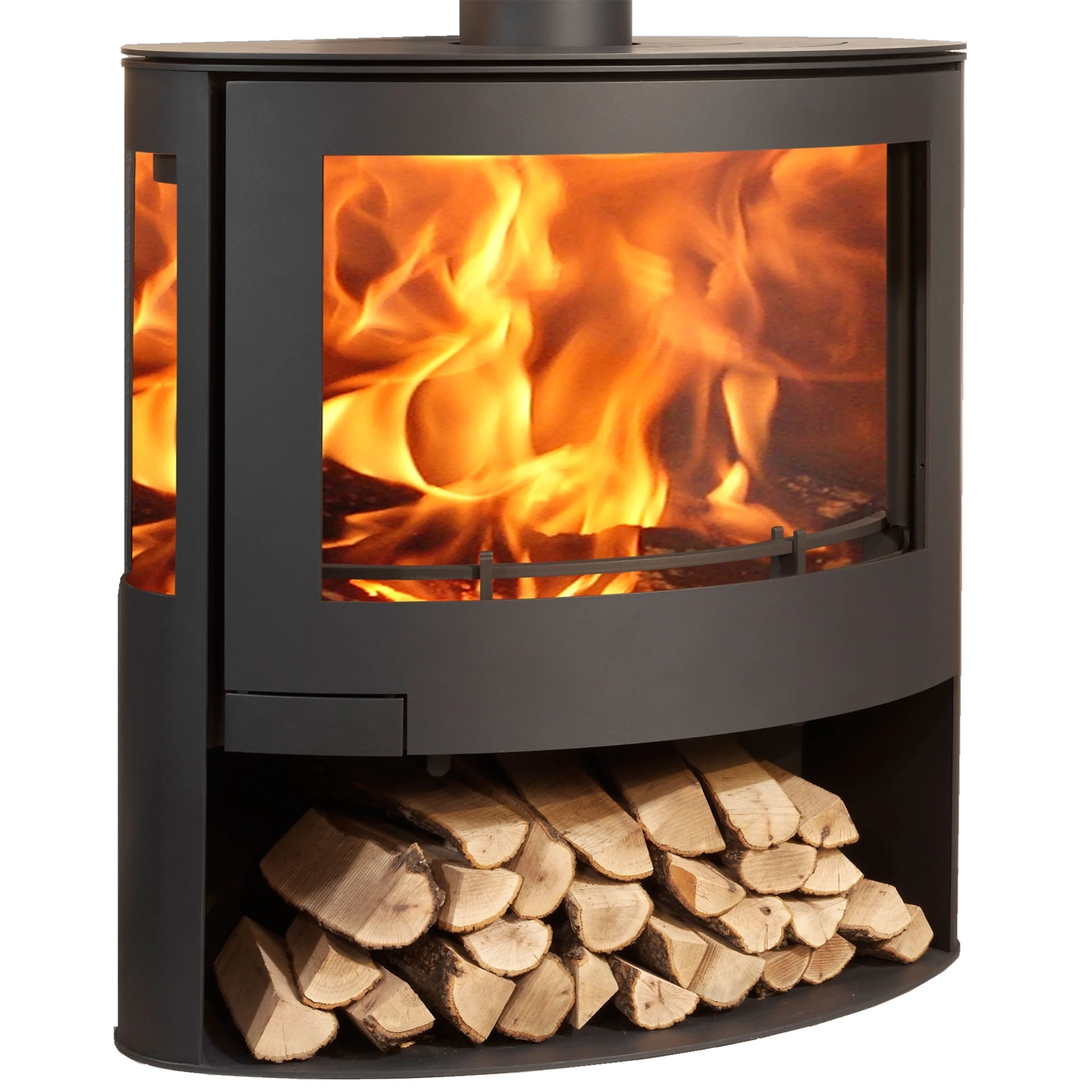 Braskamin Panadero Sky EcoDesign Fristående med Sidoglas 7,8kW