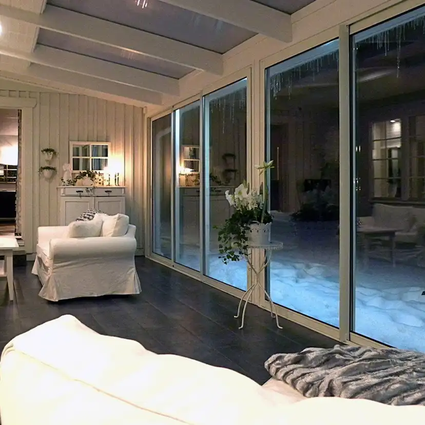 Slagdörr Halle Fasad 3-Glas