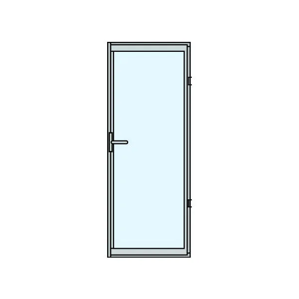Slagdörr Halle Fasad 3-Glas