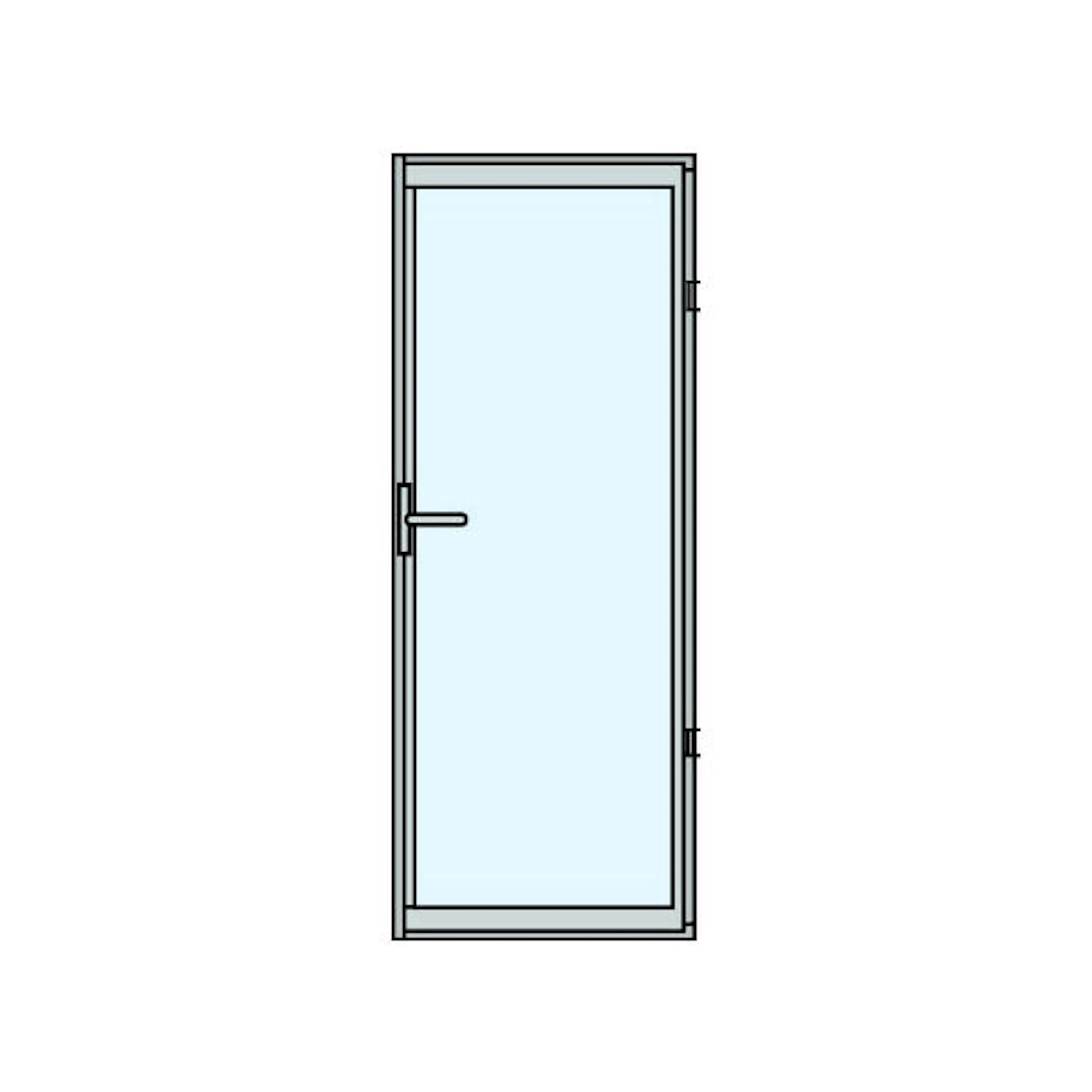 Slagdörr Halle Fasad 3-Glas