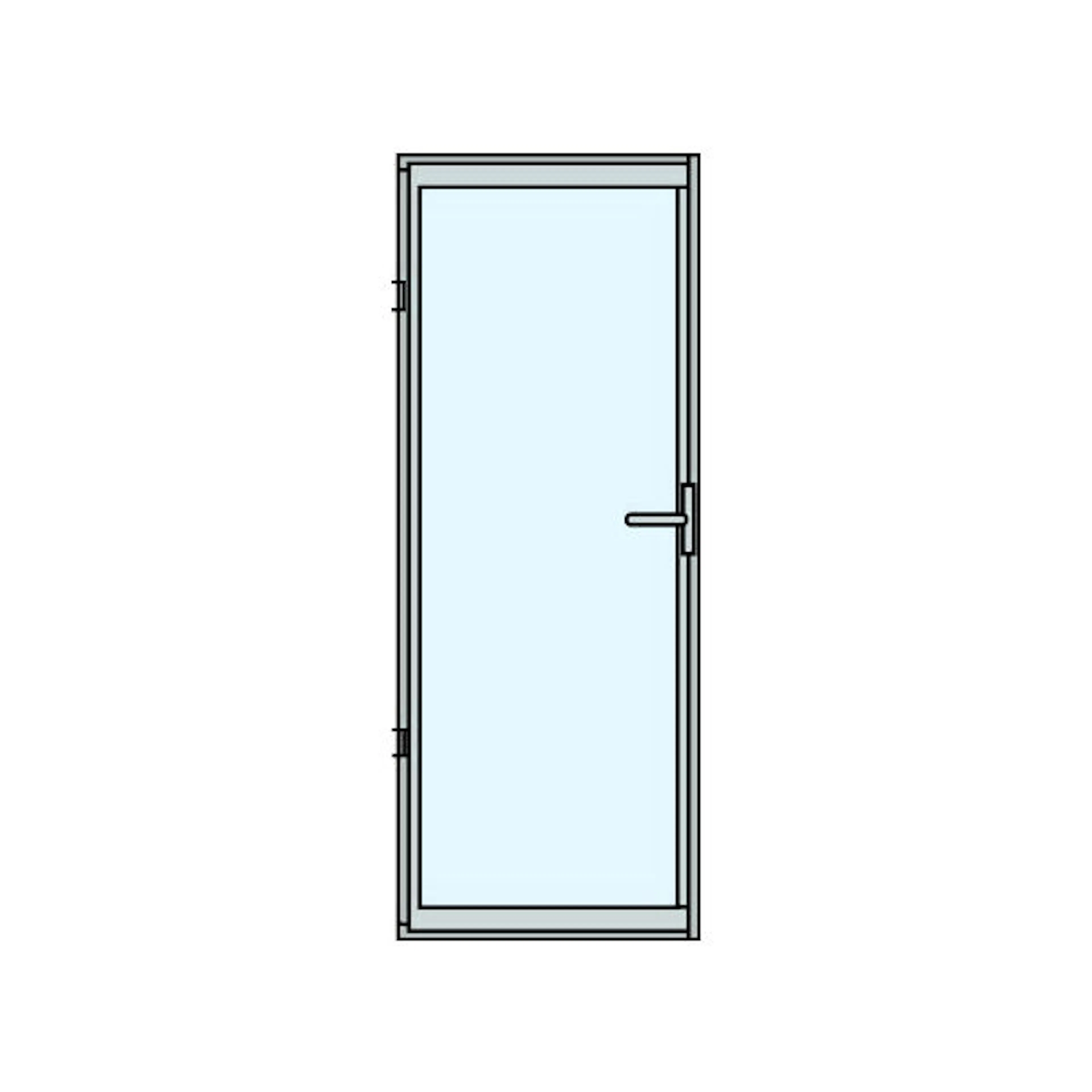 Slagdörr Halle Thermo 2-Glas