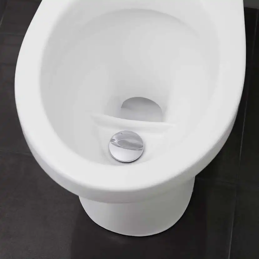 Snålspolande Toalettstol Wostman EcoFlush 1 L med WC-stos
