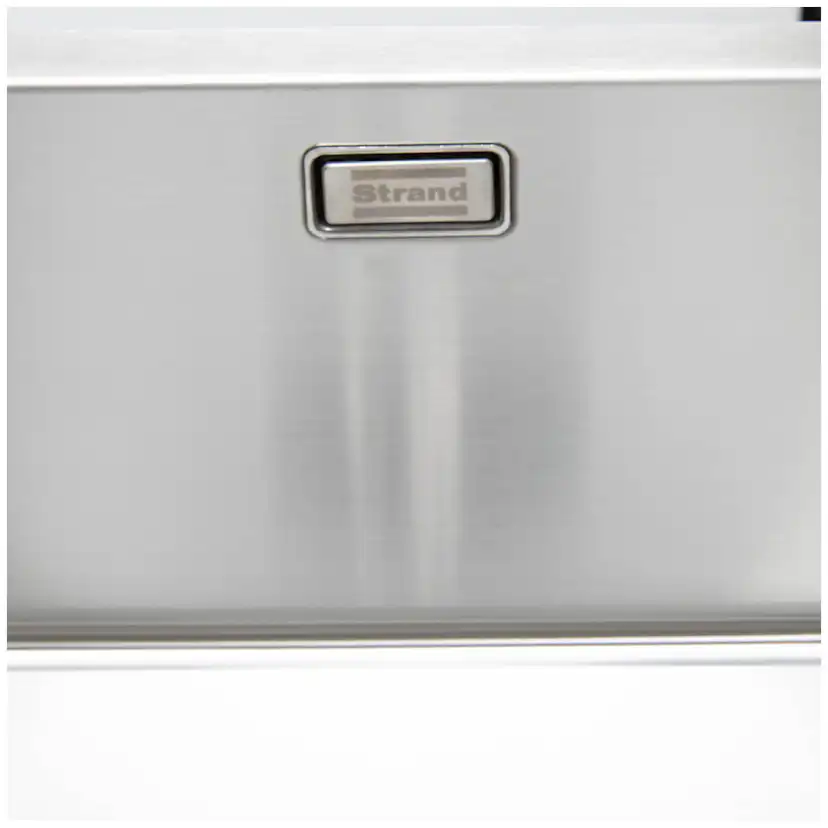 Enkelvask Strand Stainless SOLID med clips och blandarplats