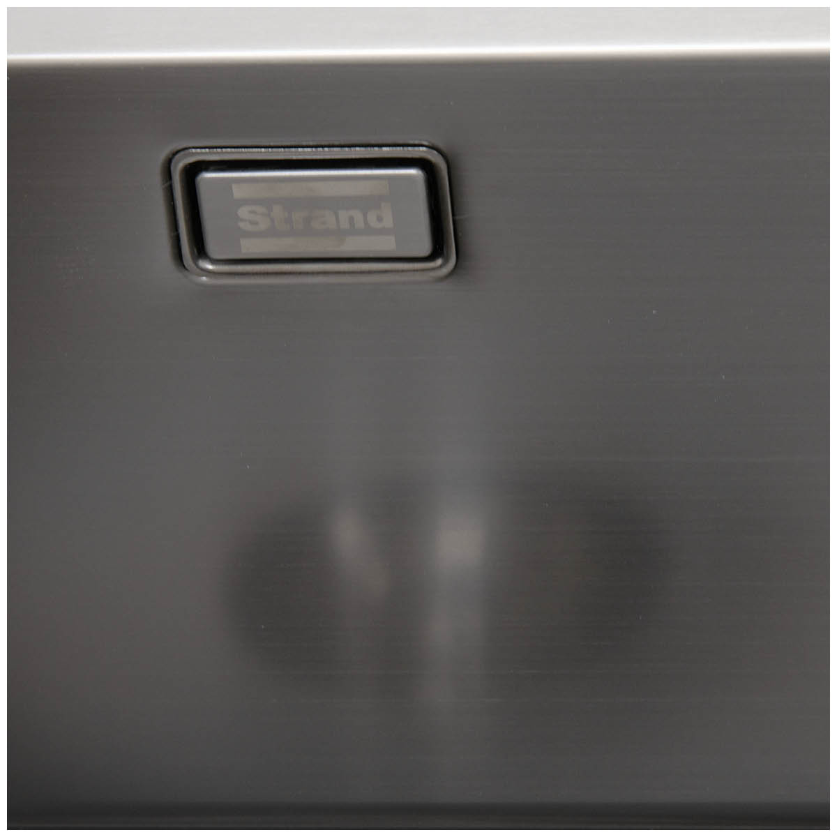 Enkelvask Strand Stainless SOLID med clips och blandarplats PVD Gun Metal