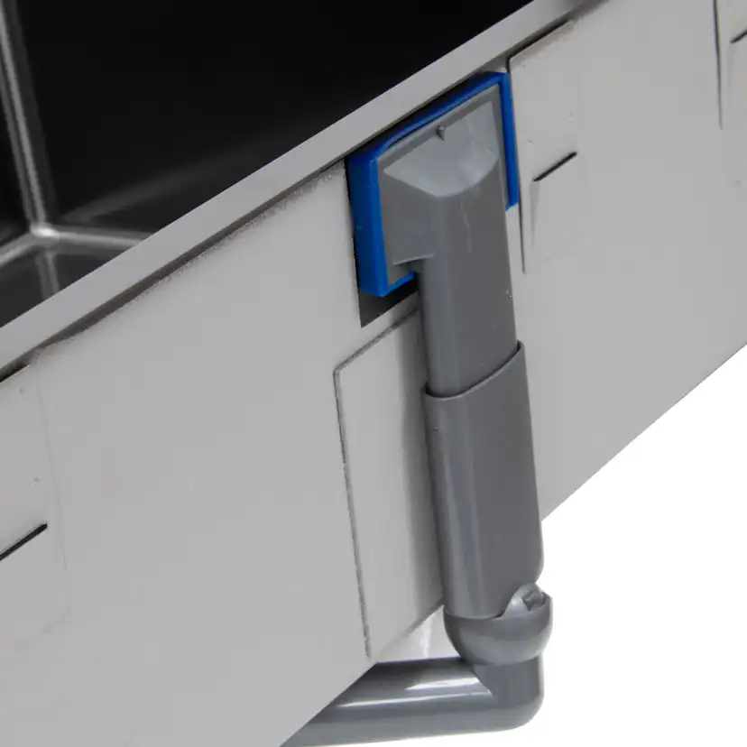 Enkelvask Strand Stainless SOLID med clips PVD Gun Metal